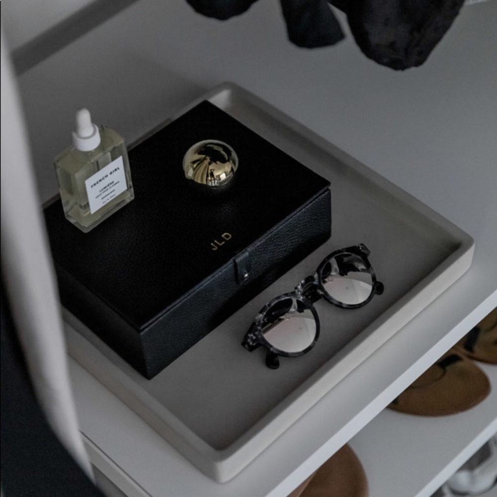 ISO Cuyana Structured Leather Stationary Box
